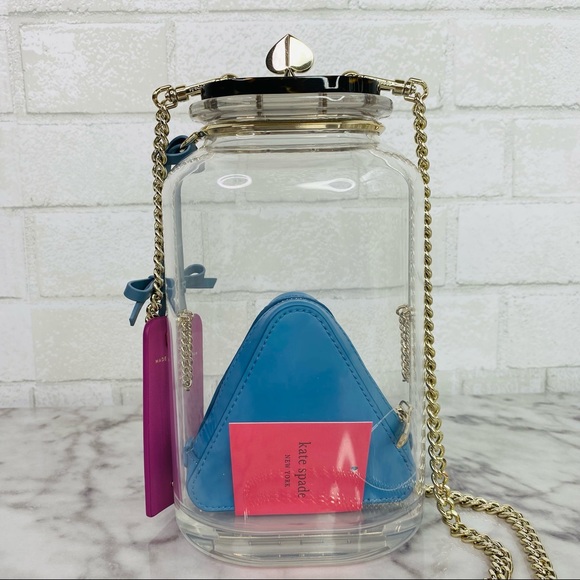 Disney X Kate Spade Alice In Wonderland Alice In A Bottle 3D Glass Crossbody Bag - Picture 4 of 16